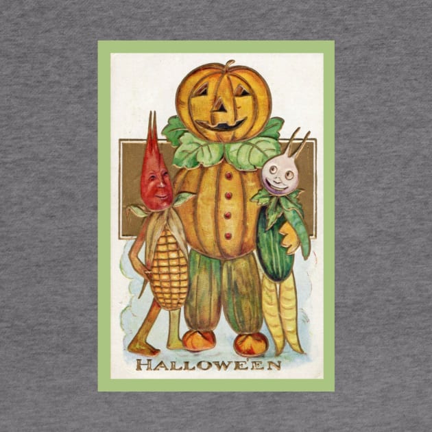 Vintage-Look Halloween Vegetable People by numpdog